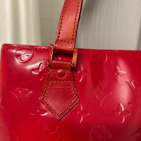 Louis Vuitton Glossy Cherry Red Monogram Tote - Picture 3 of 12
